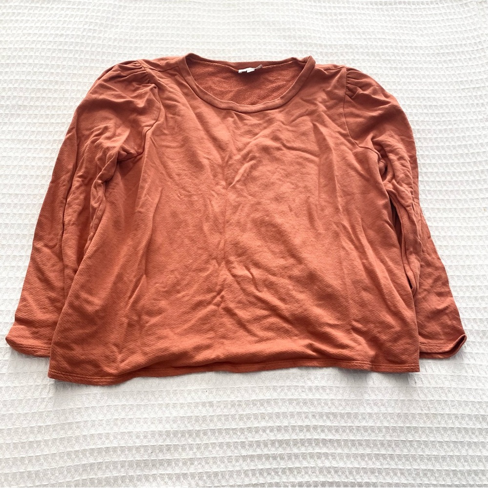 LOFT Outlet Women's Long Sleeve Top in Rust XL